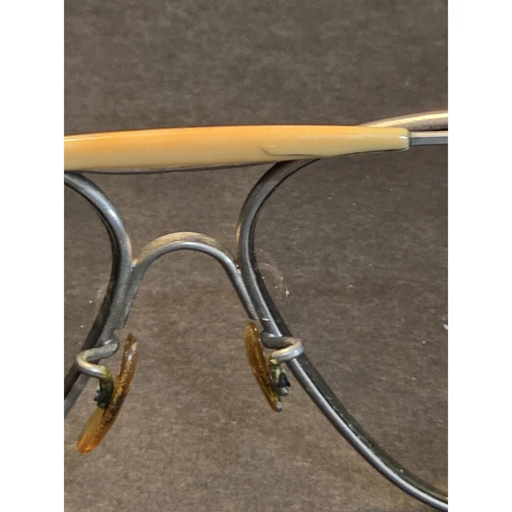 True Vintage AO American Optical Pilot Aviator Eyeglass Frame Wire Comfort Cable